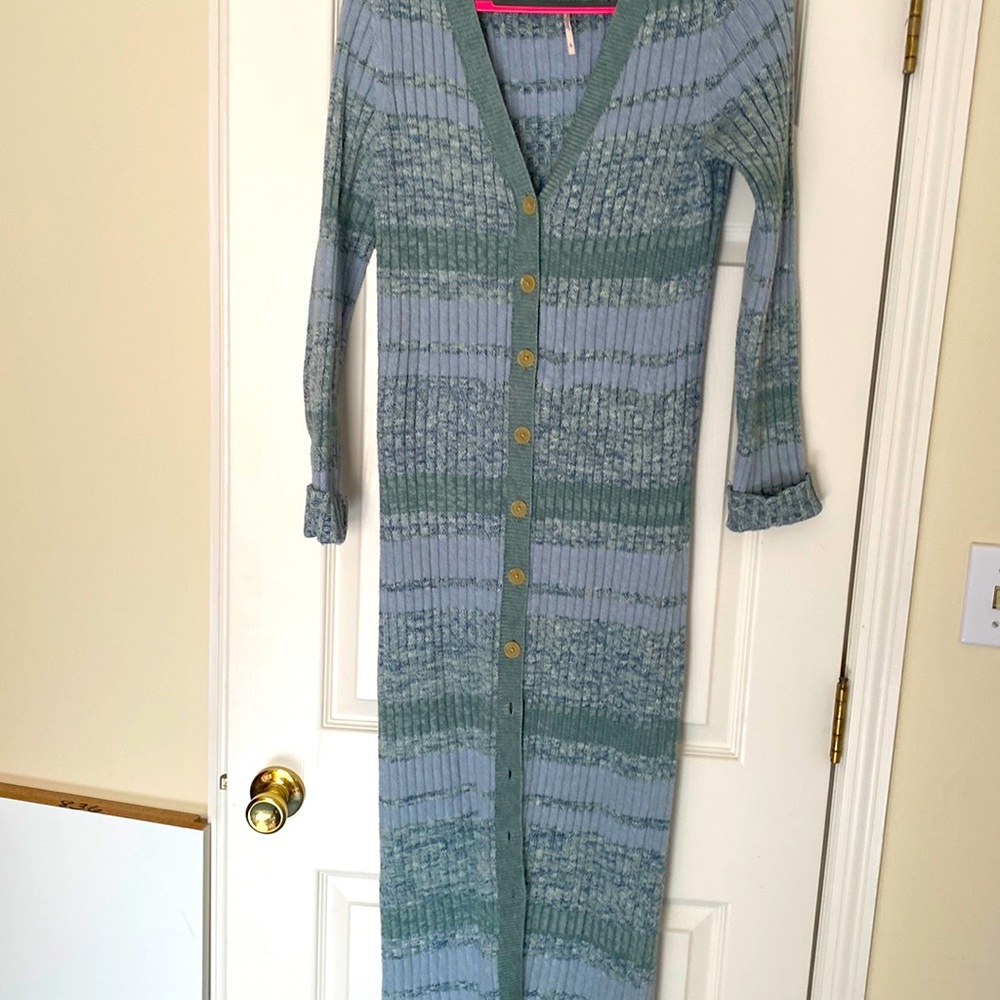 Free People sweater dress/long cardigan L